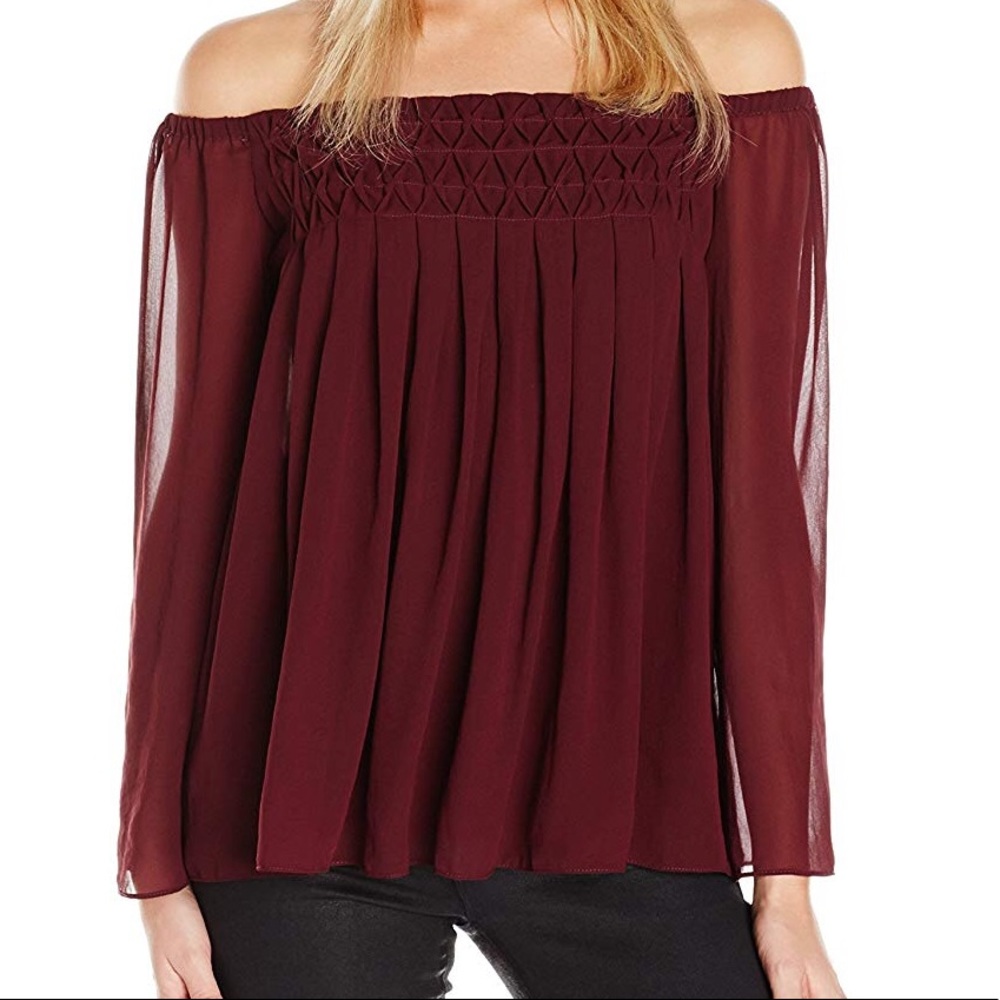 Anthropologie top blouse Bailey 44 off shoulder - Picture 6 of 8